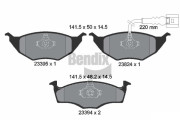 BPD1967 Sada brzdových destiček, kotoučová brzda BENDIX Braking