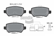 BPD1057 Sada brzdových destiček, kotoučová brzda BENDIX Braking