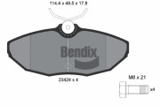 BPD1976 Sada brzdových destiček, kotoučová brzda BENDIX Braking