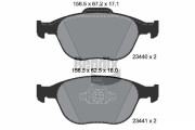 BPD1591 Sada brzdových destiček, kotoučová brzda BENDIX Braking
