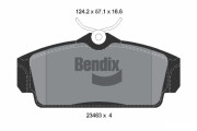 BPD1986 Sada brzdových destiček, kotoučová brzda BENDIX Braking