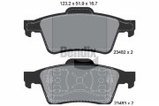 BPD1141 Sada brzdových destiček, kotoučová brzda BENDIX Braking