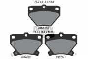 BPD2001 Sada brzdových destiček, kotoučová brzda BENDIX Braking
