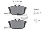 BPD1395 Sada brzdových destiček, kotoučová brzda BENDIX Braking
