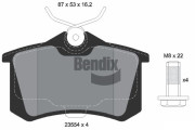 BPD1015 Sada brzdových destiček, kotoučová brzda BENDIX Braking