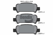 BPD2011 Sada brzdových destiček, kotoučová brzda BENDIX Braking