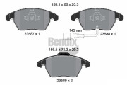 BPD1014 Sada brzdových destiček, kotoučová brzda BENDIX Braking