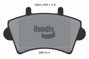 BPD1155 Sada brzdových destiček, kotoučová brzda BENDIX Braking