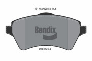 BPD1332 Sada brzdových destiček, kotoučová brzda BENDIX Braking