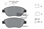 BPD1053 Sada brzdových destiček, kotoučová brzda BENDIX Braking