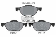 BPD1449 Sada brzdových destiček, kotoučová brzda BENDIX Braking