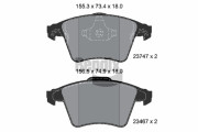 BPD1604 Sada brzdových destiček, kotoučová brzda BENDIX Braking