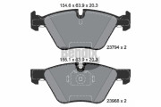 BPD1204 Sada brzdových destiček, kotoučová brzda BENDIX Braking