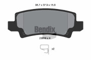 BPD1370 Sada brzdových destiček, kotoučová brzda BENDIX Braking