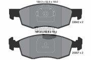 BPD1222 Sada brzdových destiček, kotoučová brzda BENDIX Braking