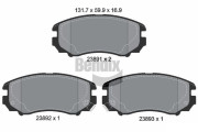 BPD1324 Sada brzdových destiček, kotoučová brzda BENDIX Braking