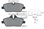 BPD1030 Sada brzdových destiček, kotoučová brzda BENDIX Braking