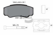BPD1340 Sada brzdových destiček, kotoučová brzda BENDIX Braking