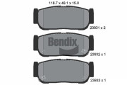 BPD2064 Sada brzdových destiček, kotoučová brzda BENDIX Braking