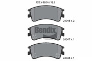 BPD1375 Sada brzdových destiček, kotoučová brzda BENDIX Braking