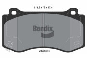 BPD2089 Sada brzdových destiček, kotoučová brzda BENDIX Braking