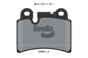 BPD2094 Sada brzdových destiček, kotoučová brzda BENDIX Braking