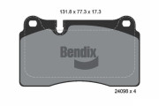 BPD1218 Sada brzdových destiček, kotoučová brzda BENDIX Braking