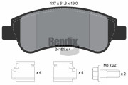 BPD1041 Sada brzdových destiček, kotoučová brzda BENDIX Braking