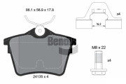 BPD1152 Sada brzdových destiček, kotoučová brzda BENDIX Braking
