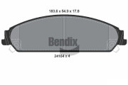 BPD2101 Sada brzdových destiček, kotoučová brzda BENDIX Braking