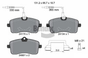 BPD1174 Sada brzdových destiček, kotoučová brzda BENDIX Braking