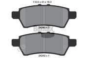 BPD2110 Sada brzdových destiček, kotoučová brzda BENDIX Braking