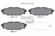 BPD2117 Sada brzdových destiček, kotoučová brzda BENDIX Braking