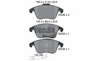 BPD1149 Sada brzdových destiček, kotoučová brzda BENDIX Braking