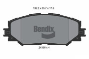 BPD1517 Sada brzdových destiček, kotoučová brzda BENDIX Braking