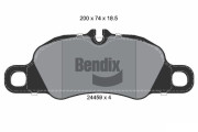 BPD2155 Sada brzdových destiček, kotoučová brzda BENDIX Braking