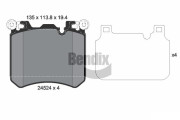 BPD2165 Sada brzdových destiček, kotoučová brzda BENDIX Braking