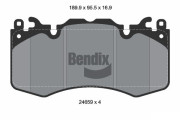 BPD2182 Sada brzdových destiček, kotoučová brzda BENDIX Braking