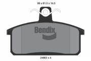 BPD2183 Sada brzdových destiček, kotoučová brzda BENDIX Braking