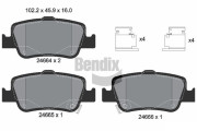 BPD1183 Sada brzdových destiček, kotoučová brzda BENDIX Braking
