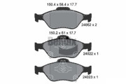 BPD1608 Sada brzdových destiček, kotoučová brzda BENDIX Braking