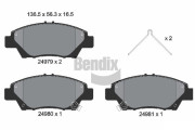 BPD1326 Sada brzdových destiček, kotoučová brzda BENDIX Braking