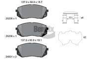 BPD1605 Sada brzdových destiček, kotoučová brzda BENDIX Braking