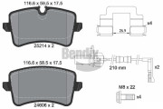 BPD1321 Sada brzdových destiček, kotoučová brzda BENDIX Braking
