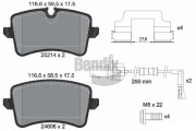 BPD1559 Sada brzdových destiček, kotoučová brzda BENDIX Braking
