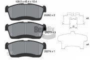 BPD2241 Sada brzdových destiček, kotoučová brzda BENDIX Braking