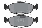 BPD1018 Sada brzdových destiček, kotoučová brzda BENDIX Braking