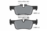 BPD1157 Sada brzdových destiček, kotoučová brzda BENDIX Braking