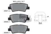BPD1176 Sada brzdových destiček, kotoučová brzda BENDIX Braking