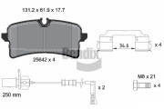 BPD2307 Sada brzdových destiček, kotoučová brzda BENDIX Braking